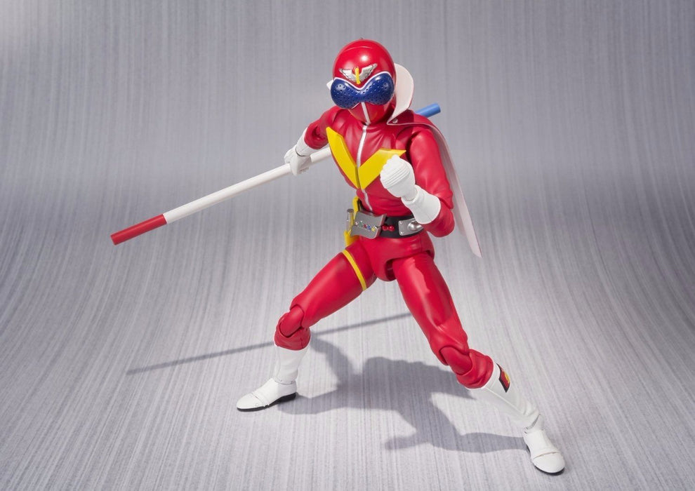 S.H.Figuarts Himitsu Sentai Goranger AKA RANGER Action Figure BANDAI from Japan_4