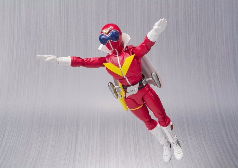 S.H.Figuarts Himitsu Sentai Goranger AKA RANGER Action Figure BANDAI from Japan_8