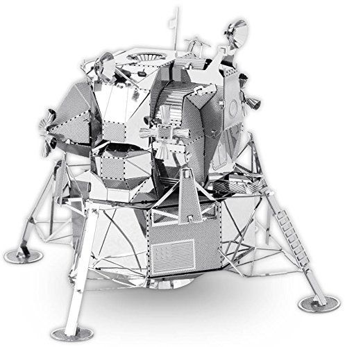 Tenyo Metallic Nano Puzzle Apollo Lunar Module Model Kit NEW from Japan_1