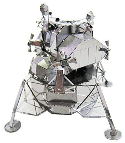 Tenyo Metallic Nano Puzzle Apollo Lunar Module Model Kit NEW from Japan_3