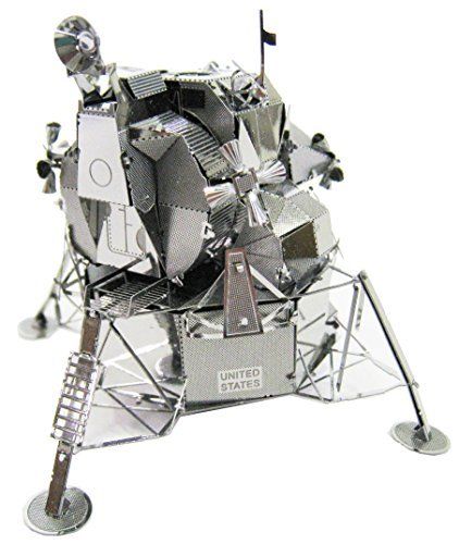 Tenyo Metallic Nano Puzzle Apollo Lunar Module Model Kit NEW from Japan_4
