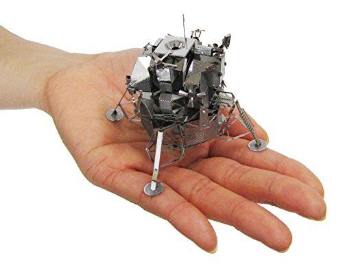 Tenyo Metallic Nano Puzzle Apollo Lunar Module Model Kit NEW from Japan_5