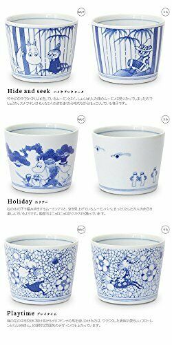 Amabro X Moomin Sometsuke Ochoko Three Set Sometsuke Sake Glass NEW from Japan_2