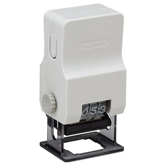 Shachihata Page Number Stamp Gothic Type Font GNR-32G/H 19x6.2cm Day, Number NEW_1