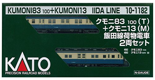 KATO 10-1182 N gauge Kumoni 83100 +13 Iida line luggage train 2-car set NEW_1