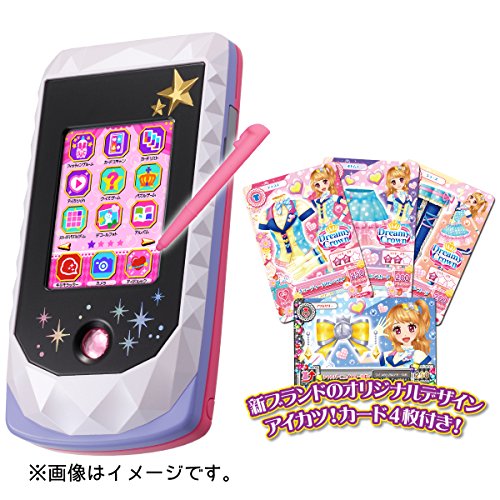 Aikatsu! Phone look and 4cards (Batteries sold separately) NEW from Japan_2