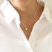 THE KISS Disney Winnie the Pooh necklace Pooh & Piglet DI-SN704-40 40cm Silver_5
