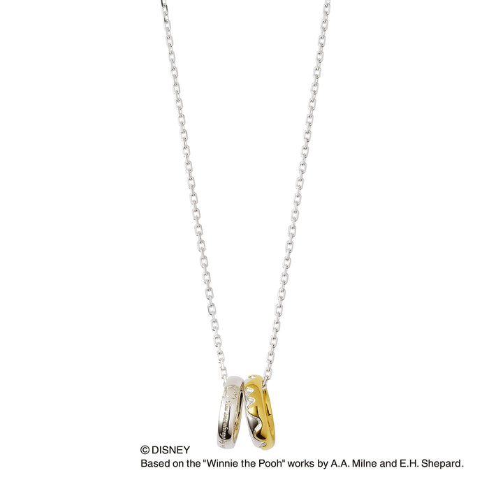 THE KISS Disney Winnie the Pooh necklace Pooh & Piglet DI-SN704-40 40cm Silver_6