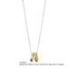 THE KISS Disney Winnie the Pooh necklace Pooh & Piglet DI-SN704-40 40cm Silver_6