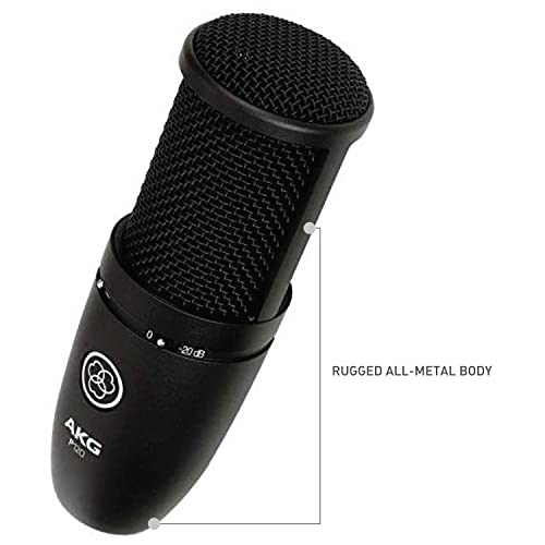 AKG P120 Condenser Microphone Project Studio Line Black XLR 26 dB NEW from Japan_2