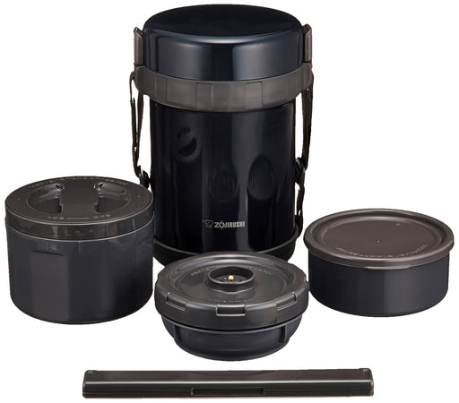 Zojirushi Stainless Steel Thermos Food Jar Lunch Box Navy Black SL-GG18-BD NEW_1