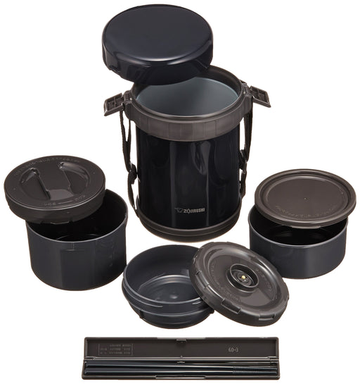 Zojirushi Stainless Steel Thermos Food Jar Lunch Box Navy Black SL-GG18-BD NEW_2