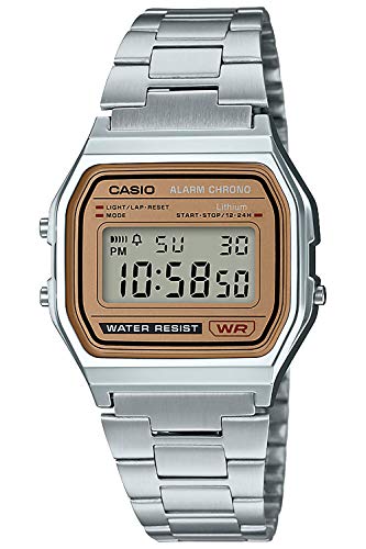 CASIO watch Standard A-158WEA-9JF Silver, Gold NEW from Japan_1