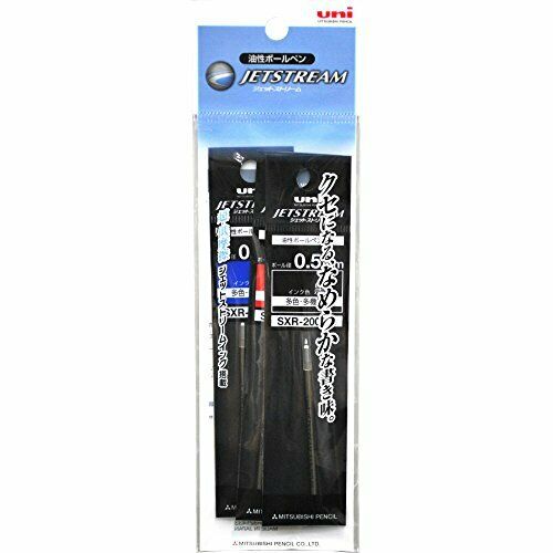 Mitsubishi SXR-200-05 0.5mm Refill Ink 3-Pack Black Red Blue for Jetstream Prime_2