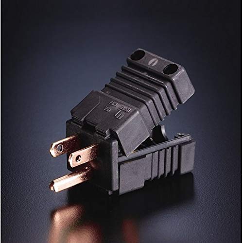 FURUTECH Audio grade Power Plug unplated FI-15ME(Cu) Made in Japan Black NEW_1