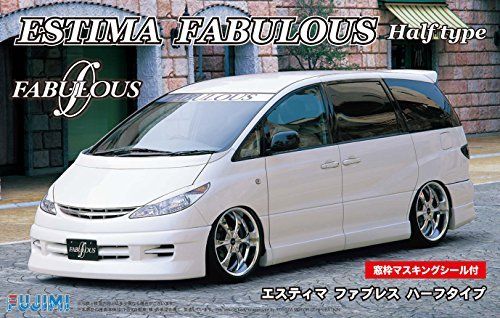 Fujimi ID71 Toyota Estima Fabulous Half Type Plastic Model Kit from Japan NEW_1