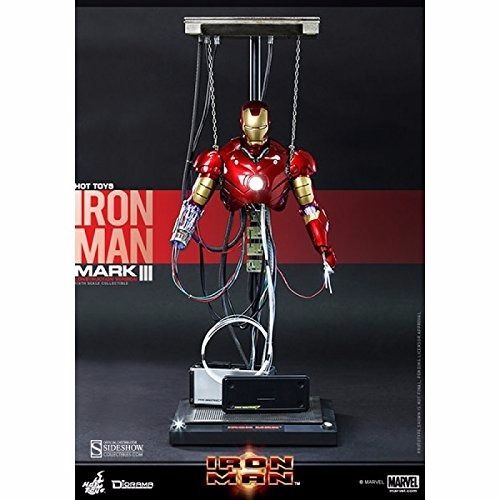 Movie Masterpiece IRON MAN MARK 3 III CONSTRUCTION Ver 1/6 Diorama Hot Toys NEW_2