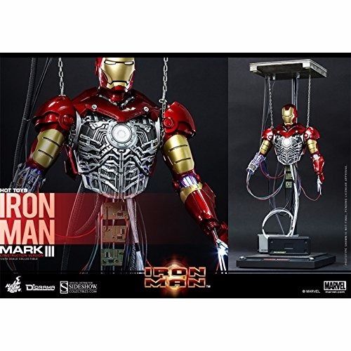 Movie Masterpiece IRON MAN MARK 3 III CONSTRUCTION Ver 1/6 Diorama Hot Toys NEW_5