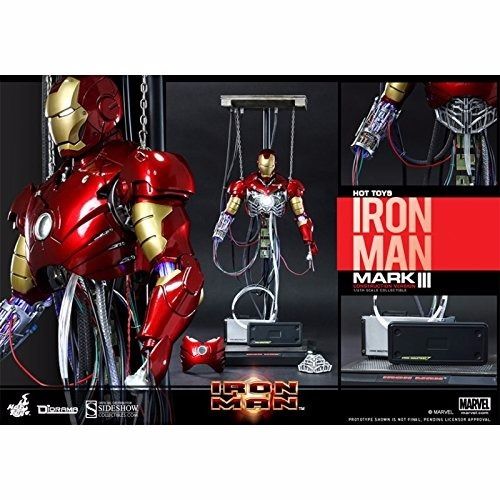 Movie Masterpiece IRON MAN MARK 3 III CONSTRUCTION Ver 1/6 Diorama Hot Toys NEW_8