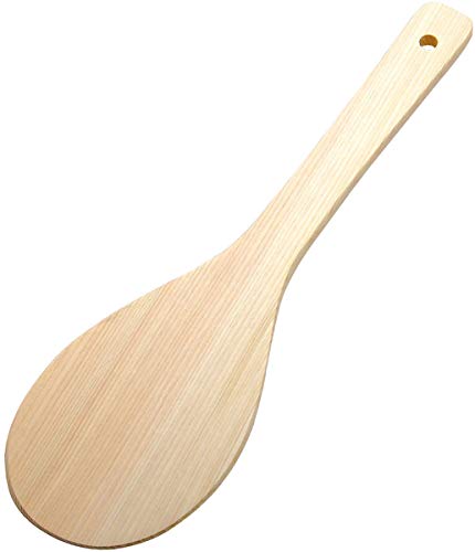 Yamako Rice Paddle (Syamoji) 350mm 87429 Cypress NEW from Japan_1