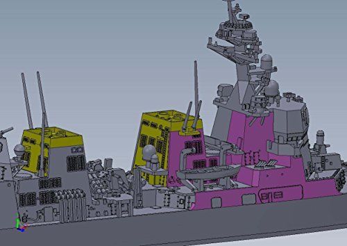 Aoshima J.M.S.D.F Defense Ship DD-118 Fuyudsuki Plastic Model Kit from Japan NEW_2