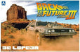 Aoshima 1/24 Back to the Future De Lorean Part III & Railroad Model Kit NEW_4