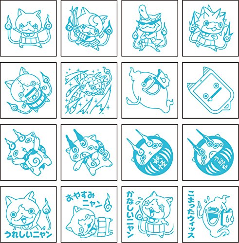 ENSKY Yokai Watch stamp Set 2 16 patterns of stamps, stamp pad and Stamp Paper_2