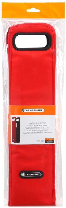 Le Creuset Wine Accessories Ice Cooler Sleeve Cherry Red Bag Type WA127L-67 NEW_4