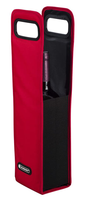 Le Creuset Wine Accessories Ice Cooler Sleeve Cherry Red Bag Type WA127L-67 NEW_5