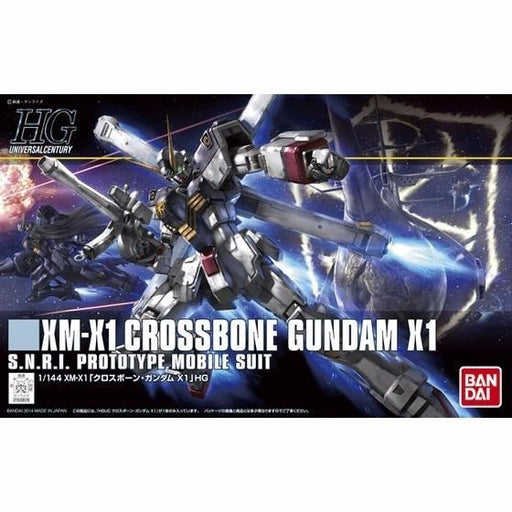 BANDAI HGUC 1/144 XM-X1 CROSSBONE GUNDAM X-1 Plastic Model Kit from Japan_1