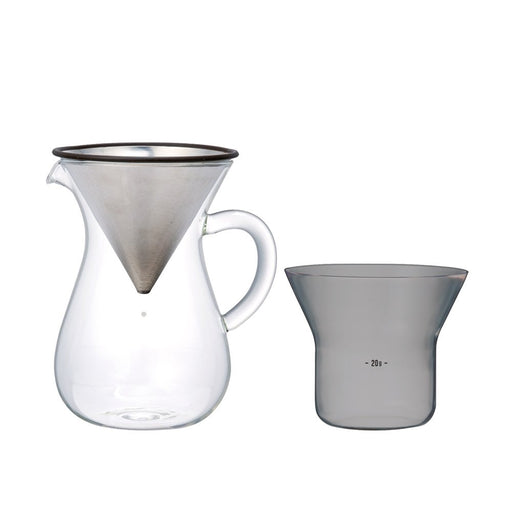 Kinto Carafe Coffee Set with Stainless Steel Filter and Holder 600ml 2cups 27620_1