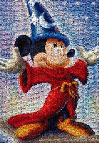 Tenyo 1000 Pieces Jigsaw Puzzle Photo Mosaic Disney Fantasia Mickey Mouse NEW_1
