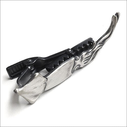 ISHOKUYA Fisherman Series Unique Tie pin squid nickel silver 12x52mm Matte NEW_4