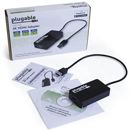 Plugable USB 3.0 to HDMI Conversion adapter 4K30Hz 2K 1080p DisplayLink NEW_4