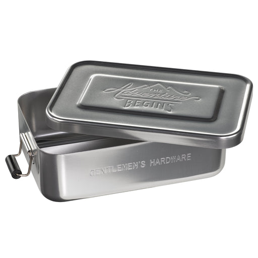 GENTLEMEN'S HARDWARE LUNCH BOX ALUMINUM SILVER 5912009SI 900ml AGEN026 NEW_2
