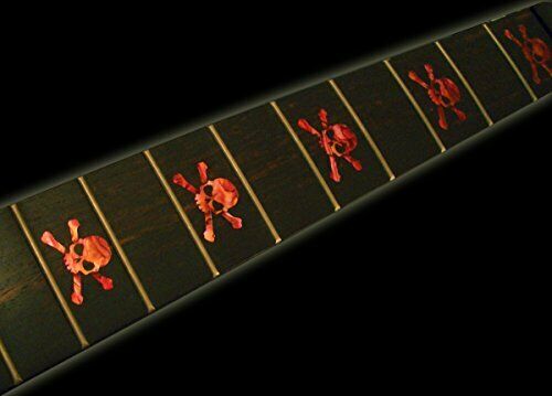 Jakamou Jockomo Skull / Avalon RED guitar to put inlay sticker F-067SK-RD NEW_3