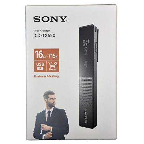Sony ICD-TX650 High Quality IC Recorder 16GB Black Battery Powered USB NEW_8