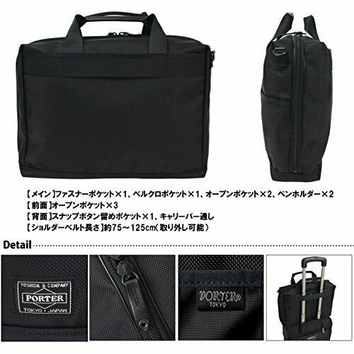 YOSHIDA PORTER STAGE 2WAY BRIEFCASE(L) Business Bag Navy NEW from Japan_9