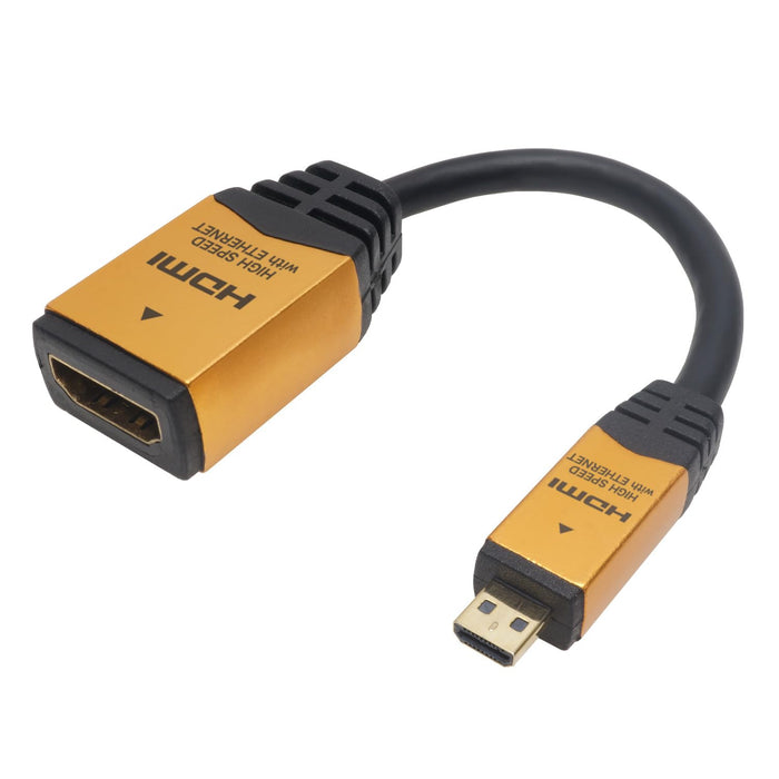 HORIC HDMI Conversion adapter 7cm HDMI Female to HDMI Micro Male ‎HDM07-330ADG_1