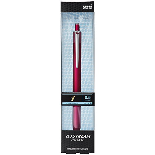 uni Mitsubishi Jetstream Prime Single Knock 0.5 mm Ballpoint Pen - Pink Body NEW_2