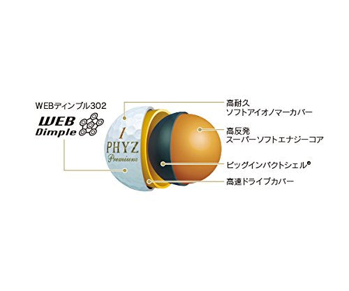 BRIDGESTONE PMGX PHYZ Premium Golf Ball 1 dozen (12 pieces) NEW from Japan_3