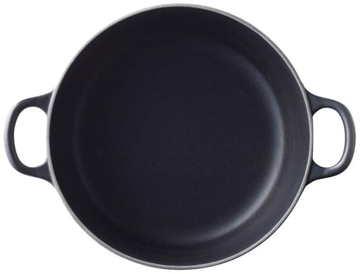 Le Creuset 20cm IH Enamel Pot Cocotte Rondo Matt Black 20xH13.5cm 2.4L NEW_2