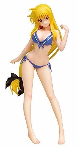 WAVE BEACH QUEENS Magical Girl Lyrical Nanoha Fate T Harlaown Ver.2 Figure NEW_1