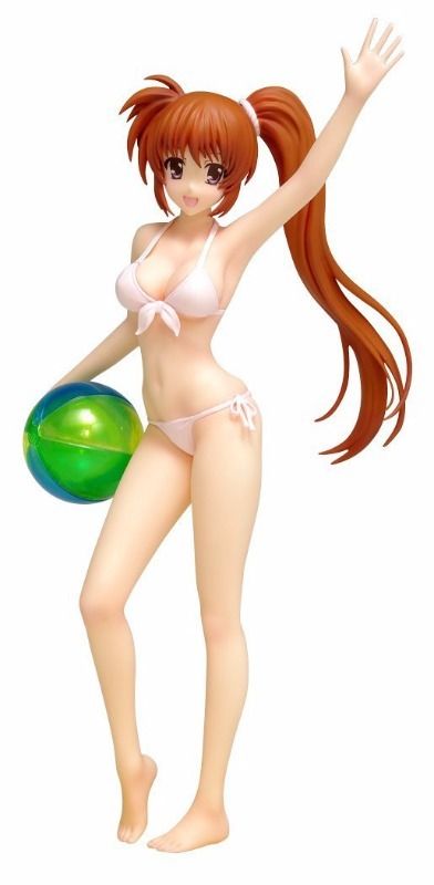 WAVE BEACH QUEENS Magical Girl Lyrical Nanoha Nanoha Takamachi Ver.2 Figure NEW_1