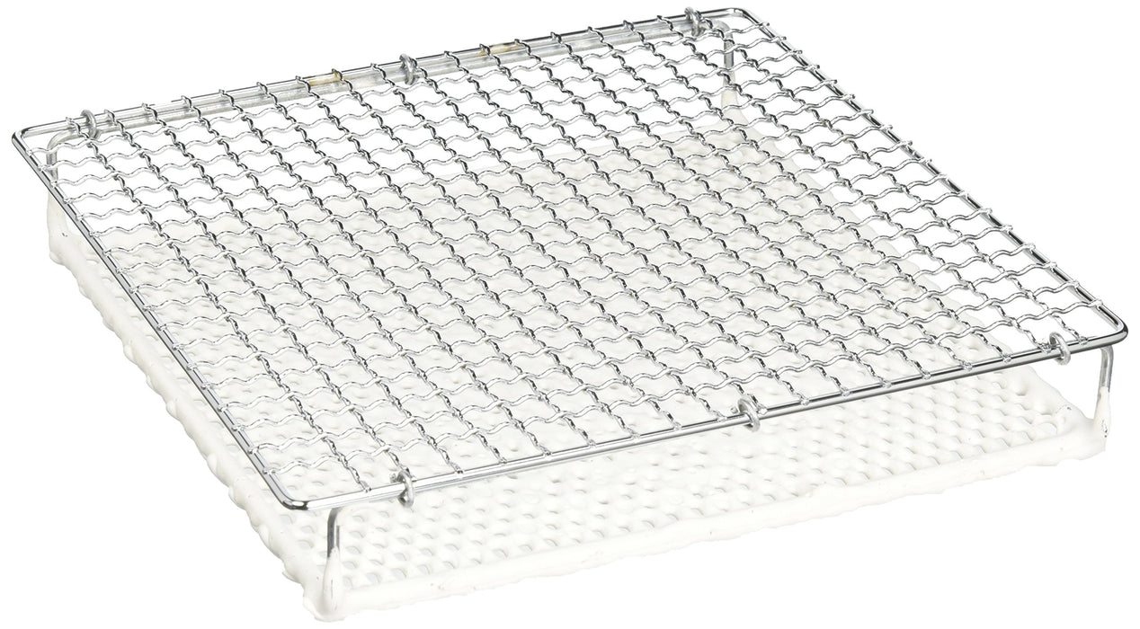 Maruju-Kanaami Wire Mesh Ceramic Grill Large 0703-002 22x22x4cm Made in Japan_1