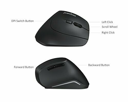 Bae helix PERIMICE-715 ergonomic mouse - wireless mouse - vertical - ergonomic_3