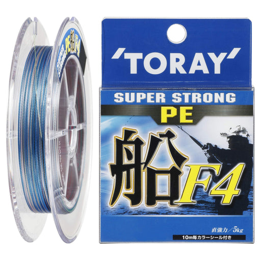 TORAY SUPER STRONG PE Boat F4 150m #1.5 Saltwater Fishing Line Multicolor NEW_1
