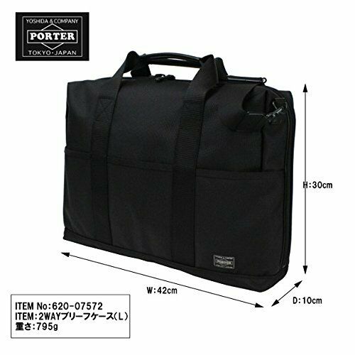 YOSHIDA PORTER STAGE 2WAY BRIEFCASE(L) Business Bag Black NEW from Japan_2