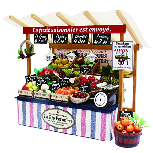 Billy handmade doll house kit Paris Marche Paris of the fruit shop 8843 NEW_2