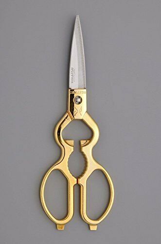 Japanese Stainless Steel Kitchen Scissors Detachable Gold 205mm 5258BP NEW_1